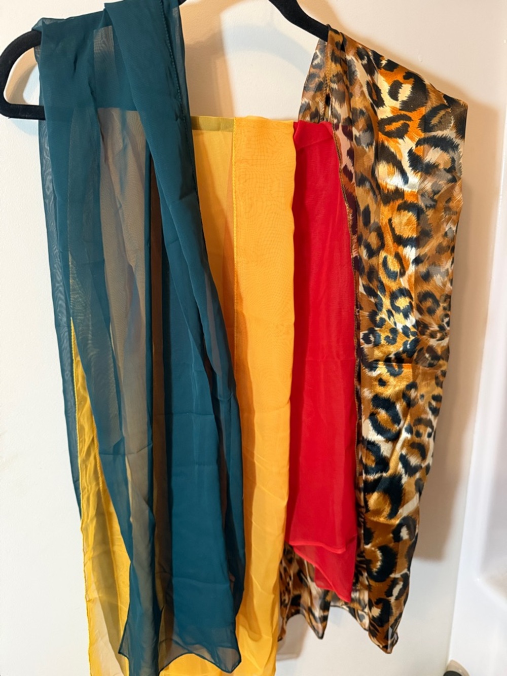 Vintage Lot of four Sheer Scarves